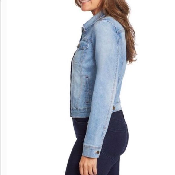 Social Standard by Sanctuary, Ladies Classic Denim Jacket, Light Blue Size XXL - Picture 2 of 5